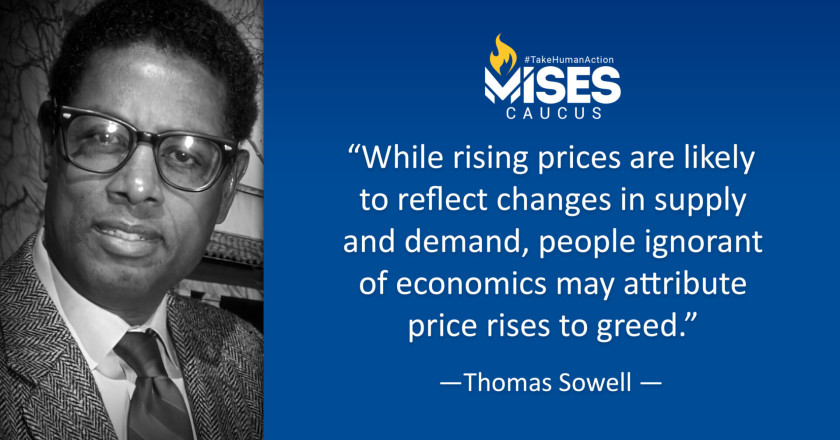 W1029: Thomas Sowell - Rising Prices and Greed