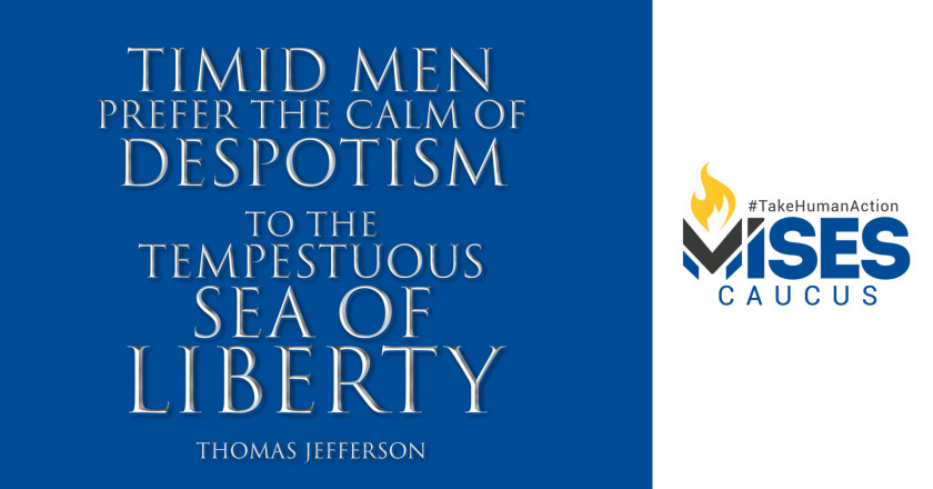 W1076: Thomas Jefferson - Timid Men Prefer Despotism