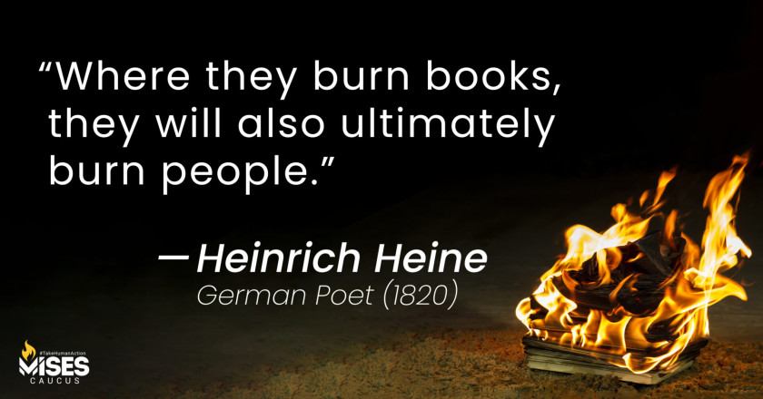 W1134: Heinrich Heine – Where They Burn Books…