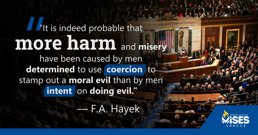 W1201: F.A. Hayek - More Harm and Misery by Using Coercion