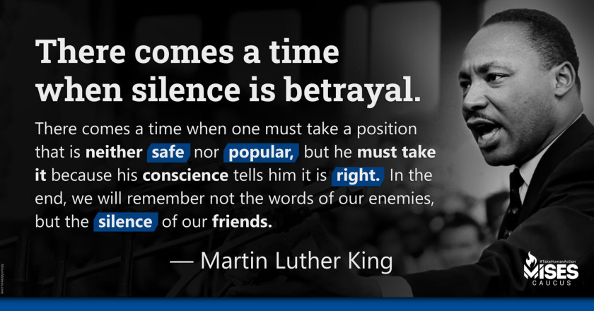 W1212: Martin Luther King - There Comes a Time When Silence is Betrayal