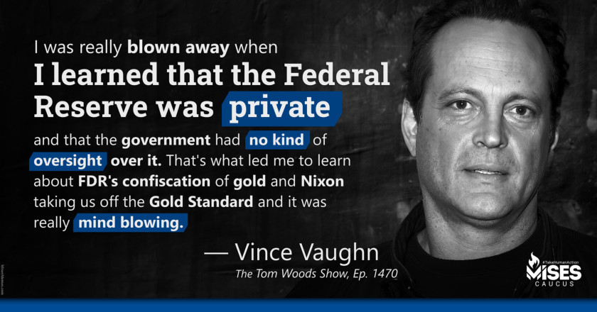 W1216: Vince Vaughn - I was Blown Away to Learn About the Federal Reserve