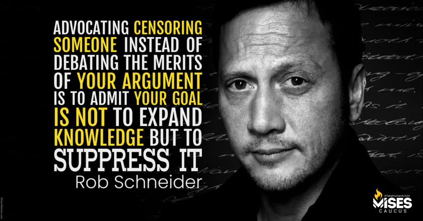 W1330: Rob Schneider - Advocating Censorship