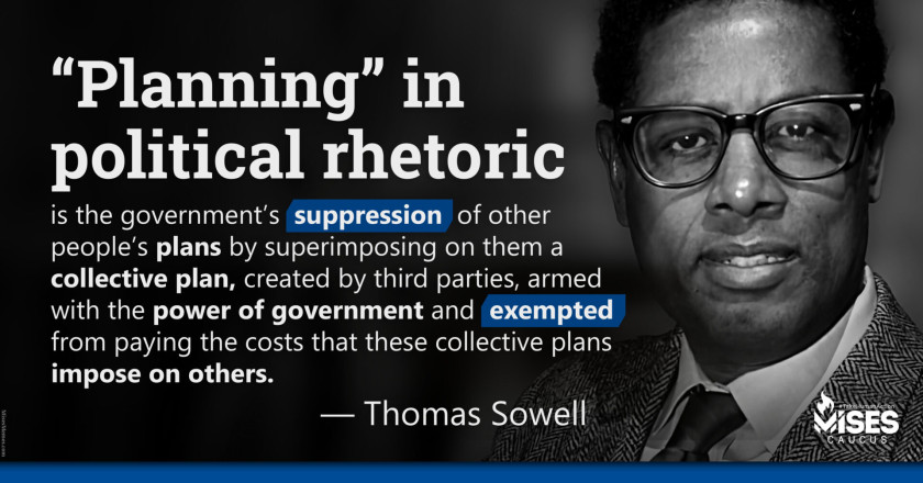 W1378: Thomas Sowell – Government Planning