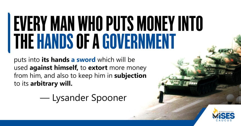 W1427: Lysander Spooner - Money in the Hands of Government