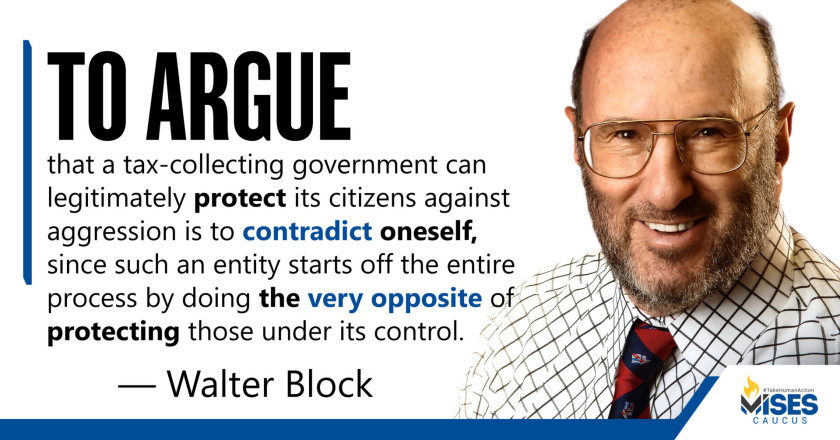 W1434: Walter Block - A Tax-Collecting Government