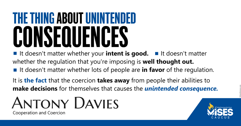 W1424: Antony Davies - About Unintended Consequences