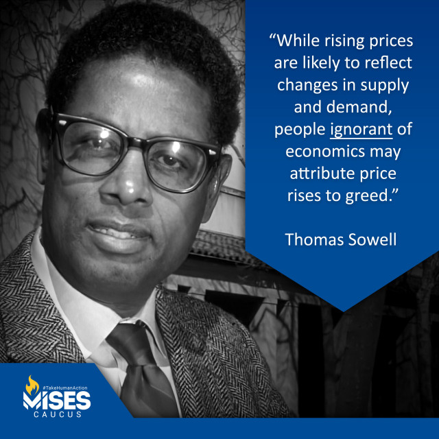 F1029: Thomas Sowell - Rising Prices and Greed