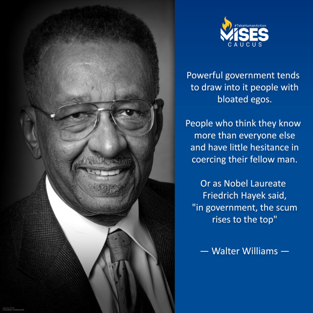 F1032: Walter Williams - Government and Bloated Egos