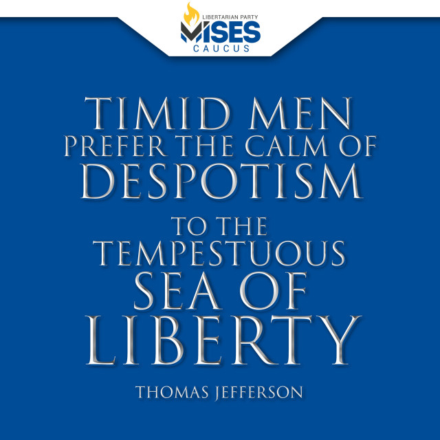 F1076: Thomas Jefferson - Timid Men Prefer Despotism