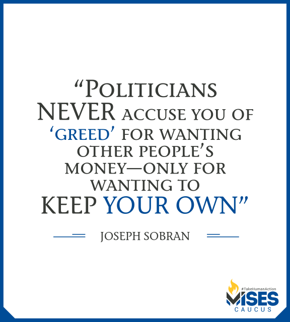 F1113: Joseph Sobran - Greed and Politicians