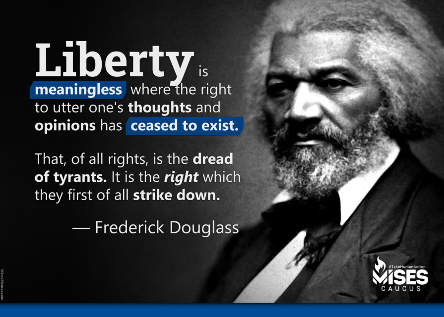 F1209: Frederick Douglass - Freedom of Speech is the Dread of Tyrants