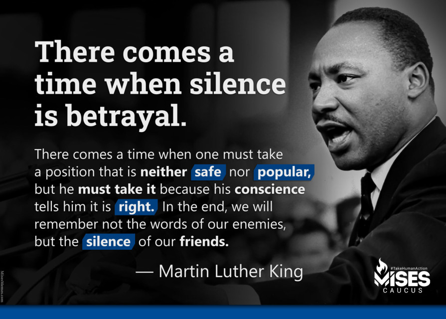 F1212: Martin Luther King - There Comes a Time When Silence is Betrayal