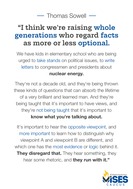 F1231: Thomas Sowell - We're Raising Kids Who Regard Facts as Optional