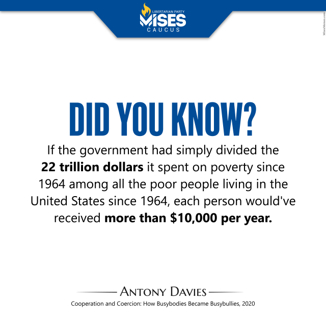 F1359: Antony Davies - 22 Trillion on Poverty