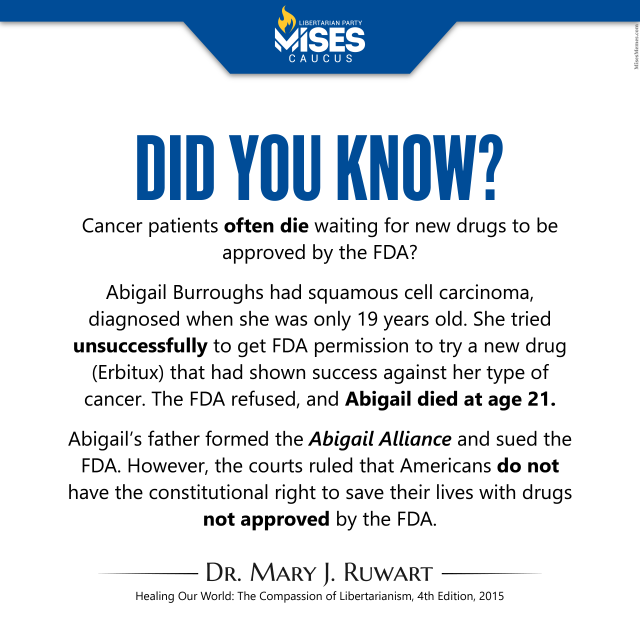 F1362: Mary Ruwart - Patients Die Waiting for New Drugs