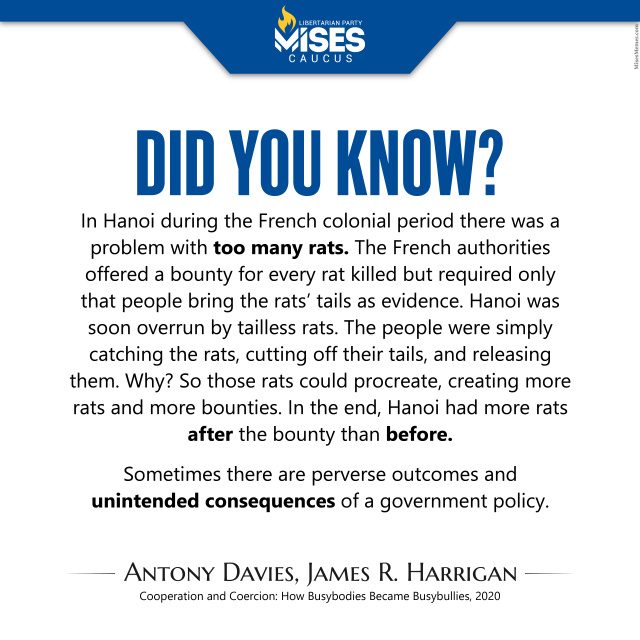 F1365: Antony Davies - Unintended Consequences