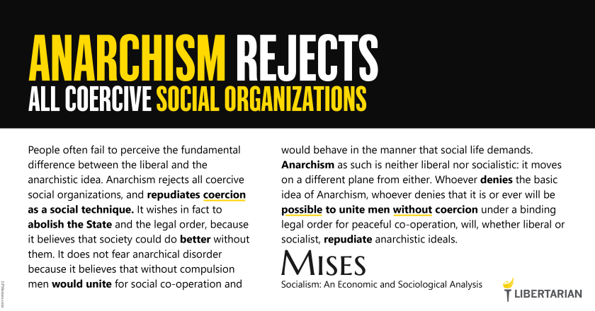 LW1423: Ludwig von Mises – Anarchism