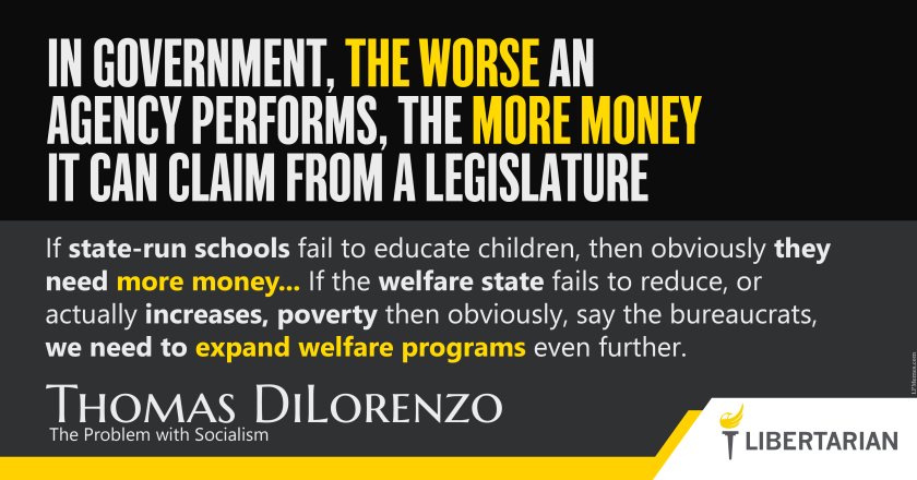 LW1315: Thomas DiLorenzo – Government Waste