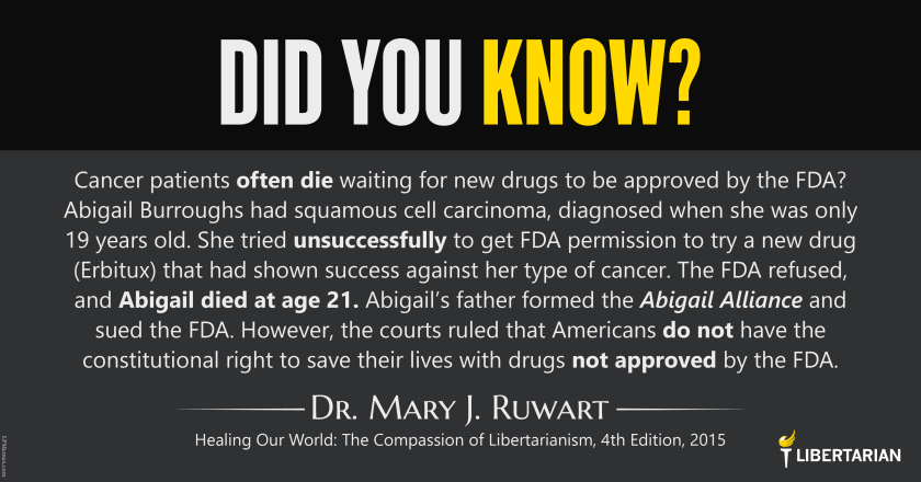 LW1362: Mary Ruwart – Patients Die Waiting for New Drugs