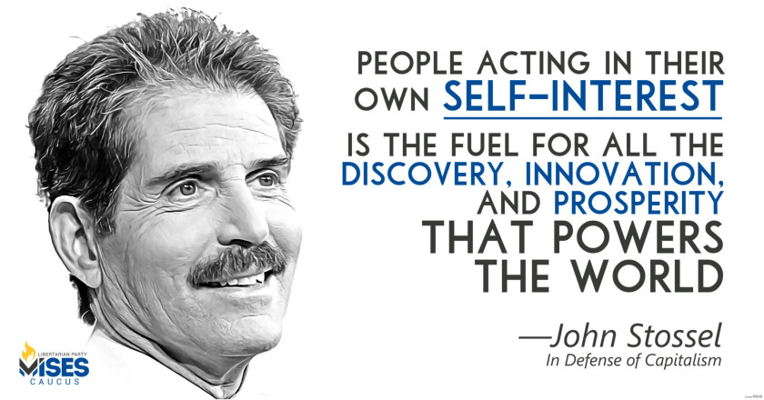 W1126: John Stossel – Acting in Self-Interest
